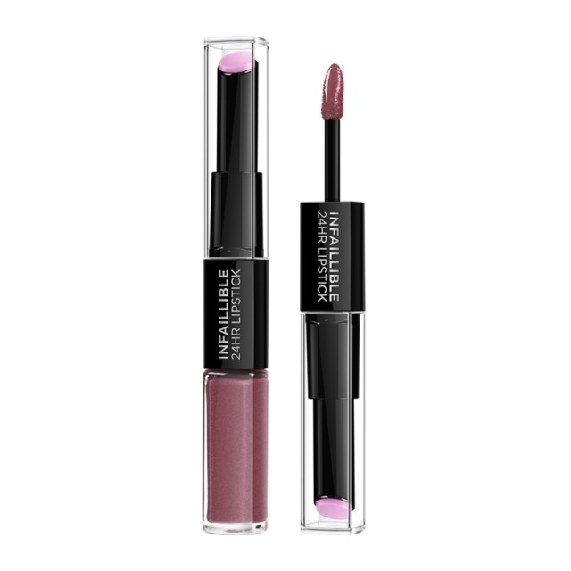 L'Oreal Paris Infaillible 24HR 2 Step Lipstick 209 Violet Parfait