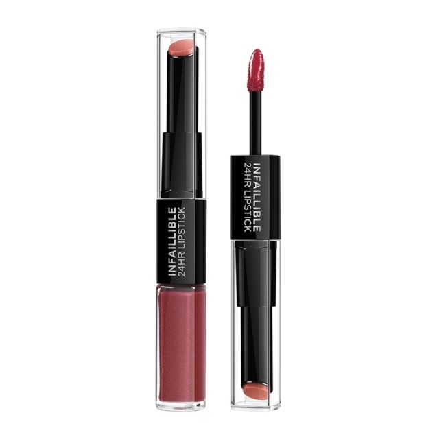 L'Oreal Paris Infaillible 24HR 2 Step Lipstick 507 Relentless Rouge
