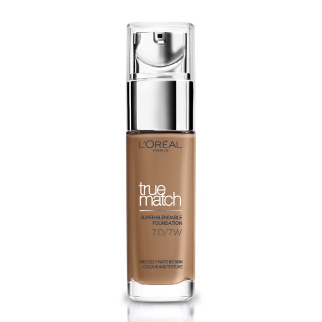 L'Oreal Paris True Match Super-Blendable Foundation 7.D/7.W Golden Amber 30m