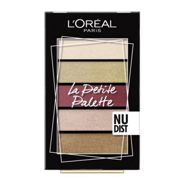 L'Oreal Paris La Petite Palette Mini Eyeshadow 02 Nudist 5x0,80g