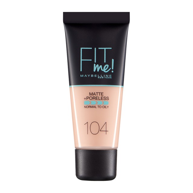 Maybelline Fit Me Matte & Poreless Liquid Foundation For Normal To Oily Skin 104 Soft Ivory 30ml