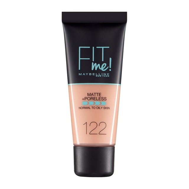 Maybelline Fit Me Matte & Poreless Liquid Foundation For Normal To Oily Skin 122 Creamy Beige 30ml
