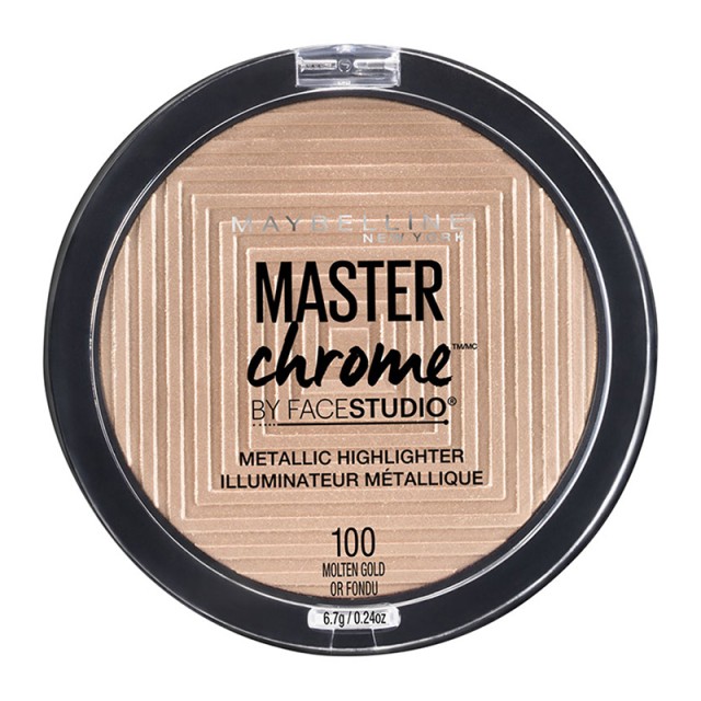 Maybelline Master Chrome Metallic Highlighter Powder 100 Molten Gold 9g