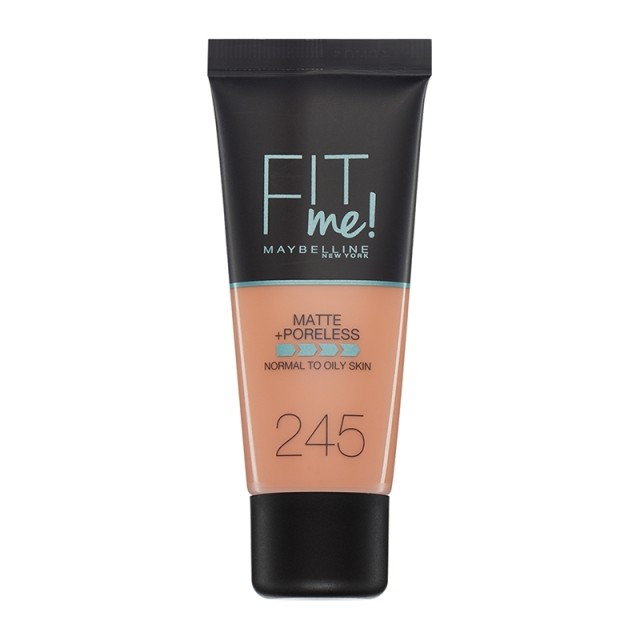 Maybelline Fit Me Matte & Poreless Liquid Foundation For Normal To Oily Skin 245 Classic Beige 30ml