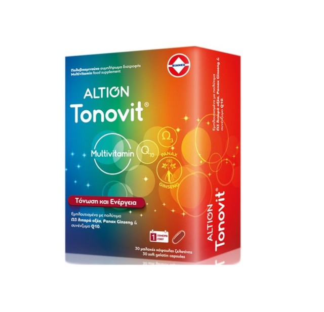 Altion Tonovit Multivitamin για Τόνωση & Ενέργεια 30softcaps