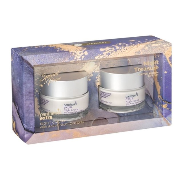 Panthenol Extra Set Night Cream Αντιγηραντική Ενυδατική Κρέμα Προσώπου Νύχτας 2x50ml