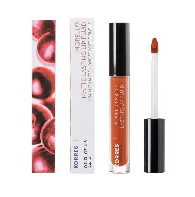 Korres Morello Matte Lasting Lip Fluid Νο.48 Velvet Caramel 3,4ml