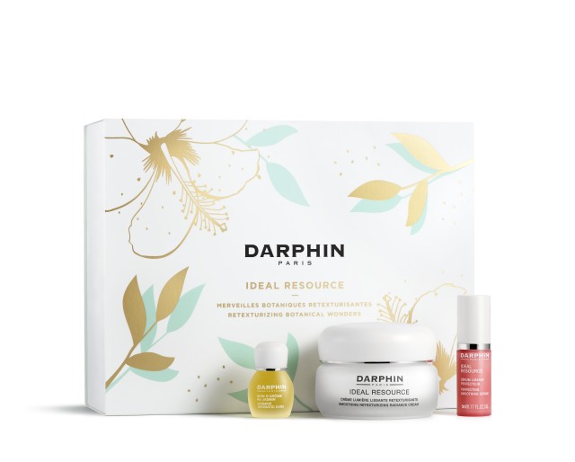 Darphin Set Ideal Resource Smoothing Retexturizing Radiance Cream Normal to Dry Skins 50ml + Perfecting Smoothing Serum 5ml + Elixir Jasmine Aromatic Care 4ml