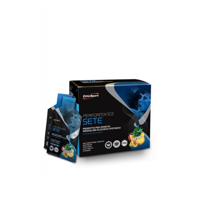 EthicSport Performance Sete Tropical Διατηρεί τα Αποθέματα Ηλεκτρολυτών, Υδατανθράκων και Νερού με Τροπική Γεύση 14 x 22gr Φακελάκια