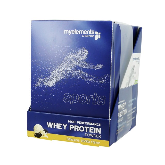 My Elements Sports High Performance Whey Protein Συμπλήρωμα Διατροφής με Γεύση Βανίλια 10X30gr 1τμχ.