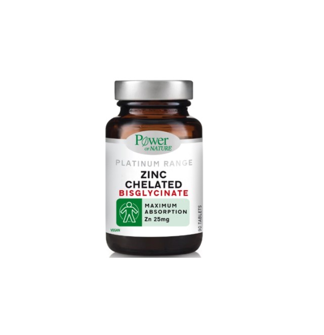 Power Health Platinum Range Zinc Chelated Bisglycinate Zn 25mg 90tabs