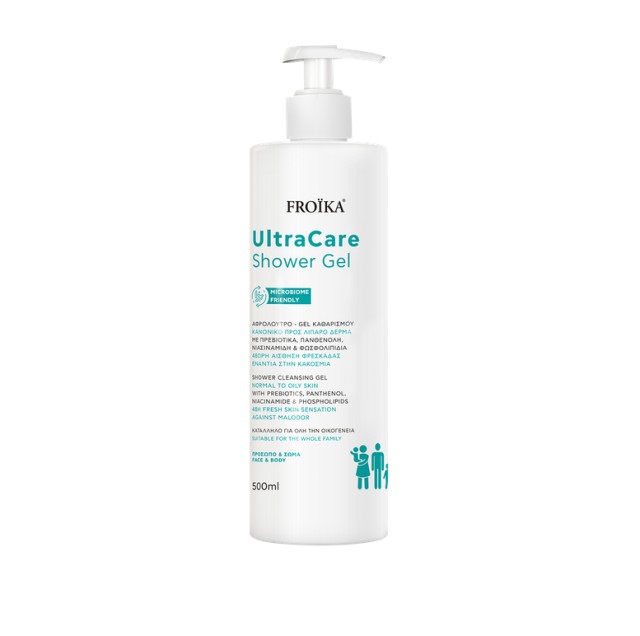 Froika UltraCare Shower Gel Αφρόλουτρο Gel Καθαρισμού για Κανονικό προς Λιπαρό Δέρμα 500ml