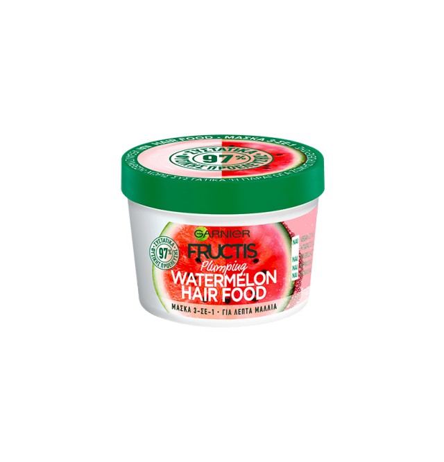 Garnier Fructis Hair Food Watermelon Μάσκα Μαλλιών 3σε1 390ml