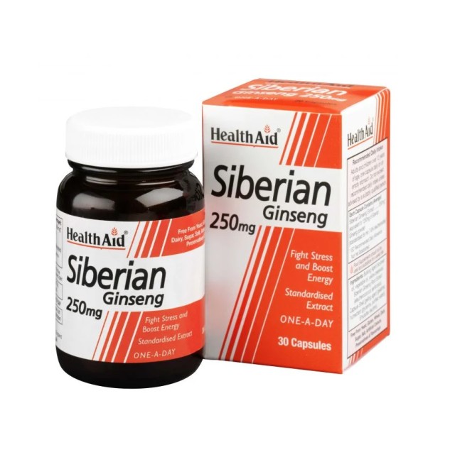 HEALTH AID SIBERIAN GINSENG 250MG CAPSULES 30'S