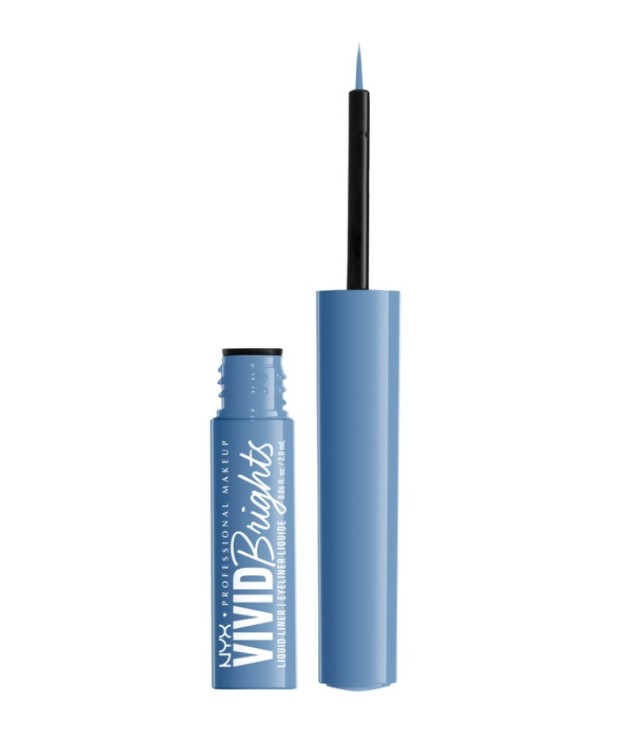 Nyx Professional Makeup Vivid Matte Liquid Eyeliner 01 Cyan Simp 2ml