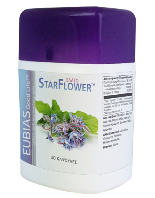 Superfoods Eubias Good Life Έλαιο Starflower™, 30 Caps