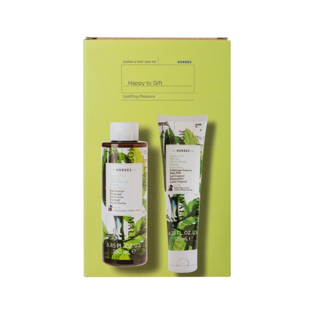 Korres Set Happy To Gift Αφρόλουτρο Πράσινο Tσάϊ 250ml + Γαλάκτωμα Σώματος Πράσινο Tσάϊ 125ml