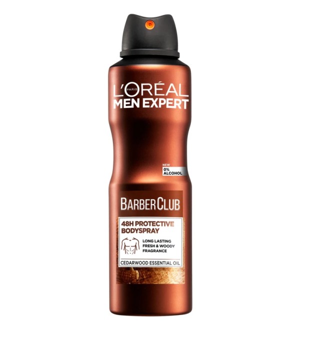 L'Oreal Paris Men Expert Barber Club Αποσμητικό Spray Σώματος Με 48ωρη Δράση 150ml