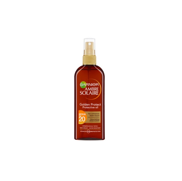 Garnier Ambre Solaire Golden Protect Sun Oil SPF20 Λαδι Προστασιας 150ml