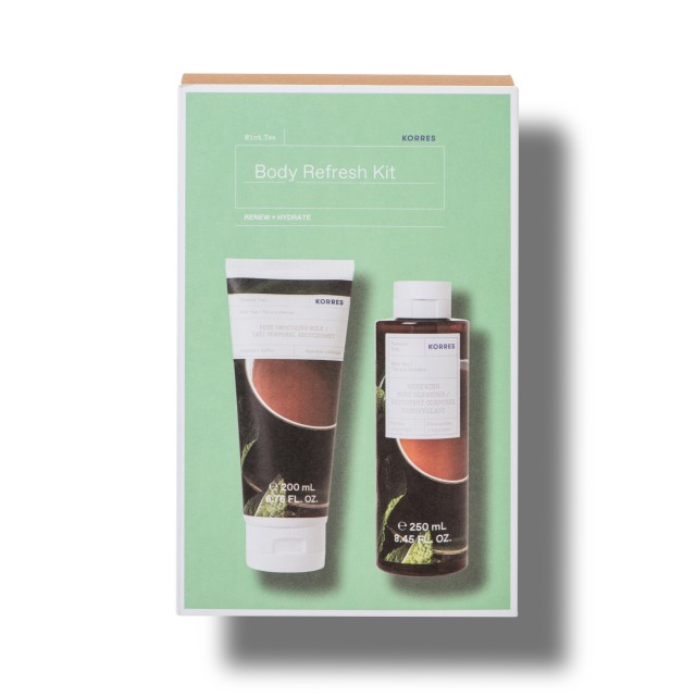 Korres Set Body Refresh Kit Ενυδατικό Γαλάκτωμα Σώματος με Πράσινο Τσάι 200ml + Αφρόλουτρο με Πράσινο Τσάι 250ml