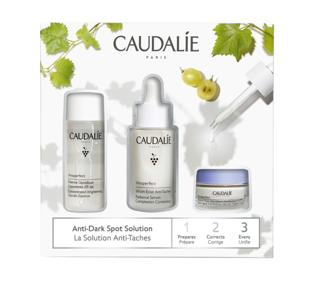 Caudalie Set Vinoperfect Serum Eclat 30ml + Δώρο Vinoperfect Concentrated Brightening Eclat 50ml + Δώρο Vinoperfect Dark Spot Correcting Glycolic Night Cream 15ml