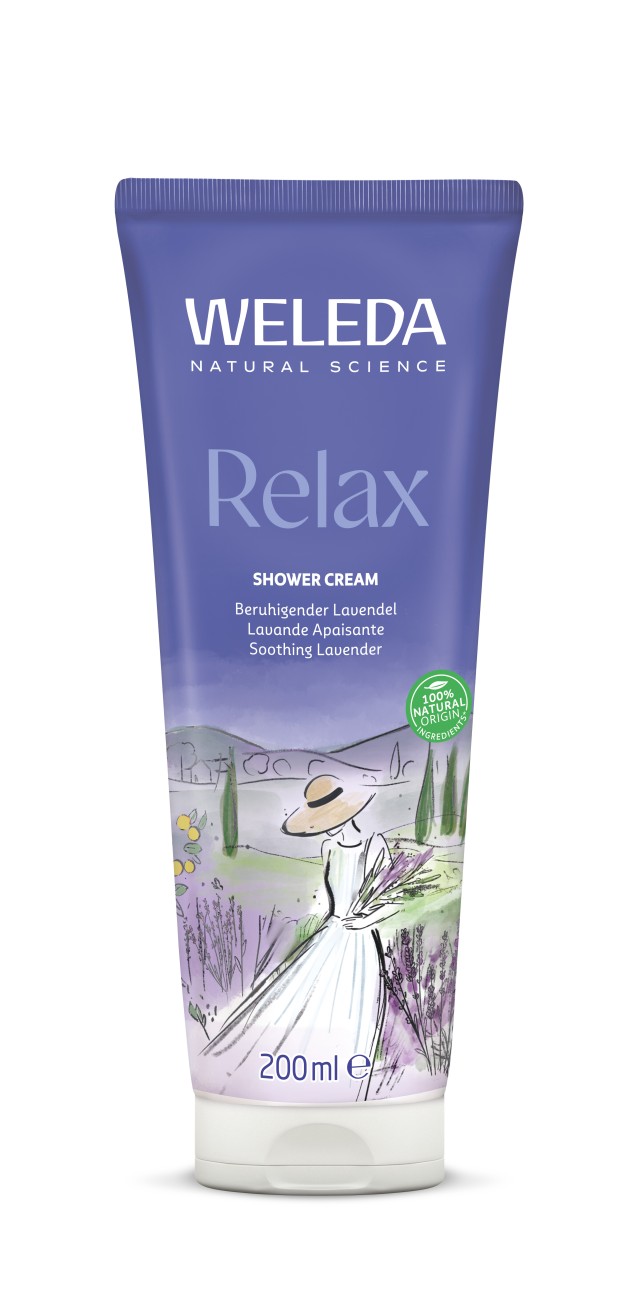 Weleda Bio Aroma Shower Relax Κρεμοντούς με Λεβάντα & Περγαμόντο 200ml