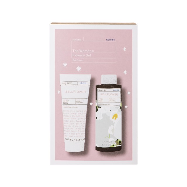 Korres The Women's Flowery Set Bellflower Body Milk 125ml + Bellflower Showergel 250ml