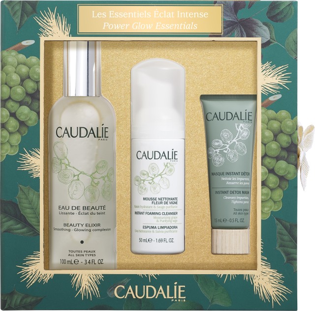 Caudalie Set Les Essentiels Eclat Intense Eau de Beaute 100ml + Δώρο Mousse Nettoyante Fleur de Vigne 50ml + Masque Instant Detox 15ml