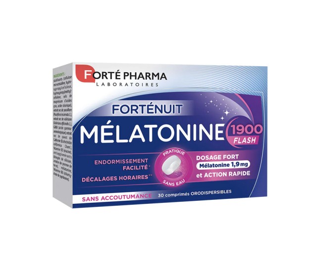 Forte Pharma Melatonine 1900 Flash με Γεύση Βανίλιας 30tabs