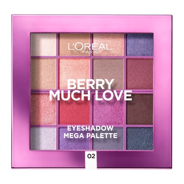 L'Oreal Paris Berry Much Love Eyeshadow Mega Palette 02 17g