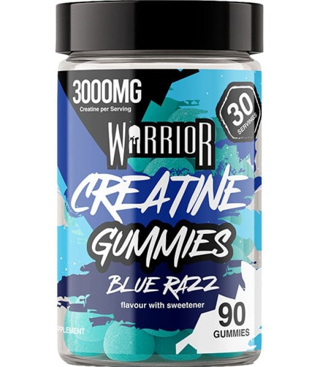 Warrior Creatine Gummies με Γεύση Blue Razz 90gummies