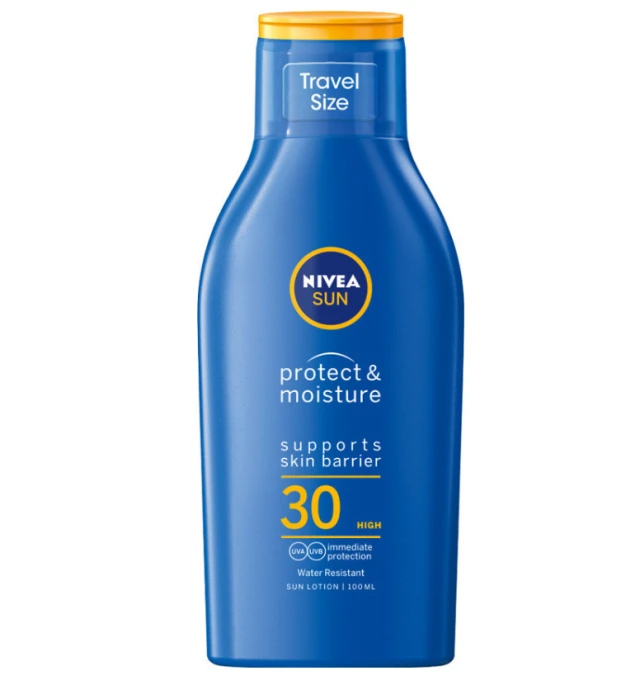 NIVEA SUN Protect & Moisture Lotion SPF30, 100ml TRAVEL Smilepharmacy.gr