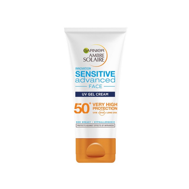 Garnier Ambre Solaire Sensitive Advanced Face Gel Cream SPF50+ 50ml