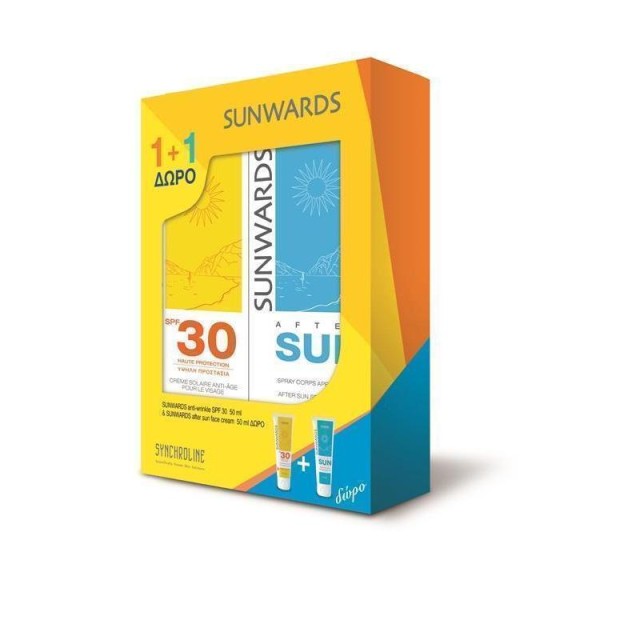 SYNCHROLINE FACE CREAM ANTI-WRINKLE SPF30 50ML + ΔΩΡΟ SUNWARDS AFTER SUN FACE CREAM 50ML