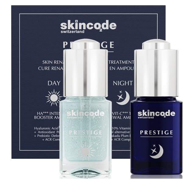Skincode Prestige Skin Renaissance Ampoule Treatment Day 15ml + Skin Renaissance Ampoule Treatment Night 15ml