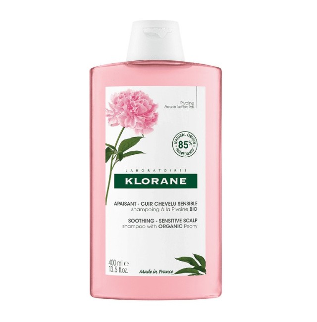 Klorane Apaisant - Cuir Chevelu Sensible Shampoing a la Pivoine 400ml