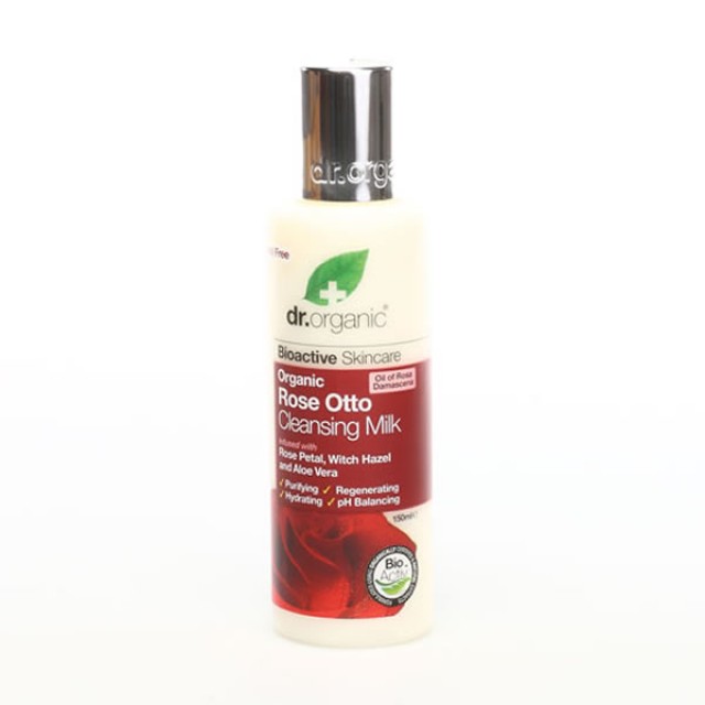 DR.ORGANIC ROSE OTTO CLEANSING MILK 150M