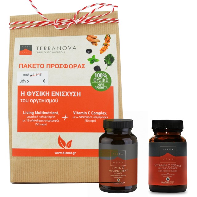TERRANOVA Living Multinutrient Complex 50caps + Vitamin C Complex 50caps
