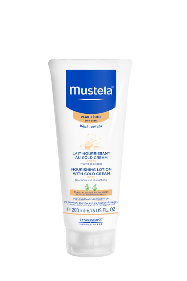 Mustela Nourishing Lotion Cold Cream Κρέμα Ενυδάτωσης Σώματος με Βιολογικό κερί μέλισσας 200ml