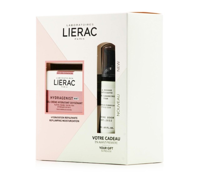 Lierac Set Hydragenist Mat Gel-Creme για Κανόνικες-Μικτές επιδερμίδες 50ml + Δώρο Cleansing Foam 50ml