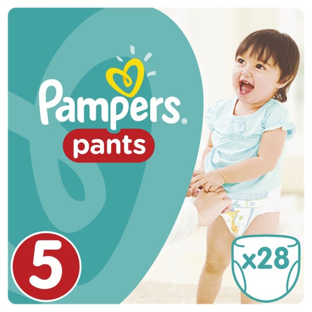 PAMPERS Pants No.5 (12-18Kg) 28 Πάνες