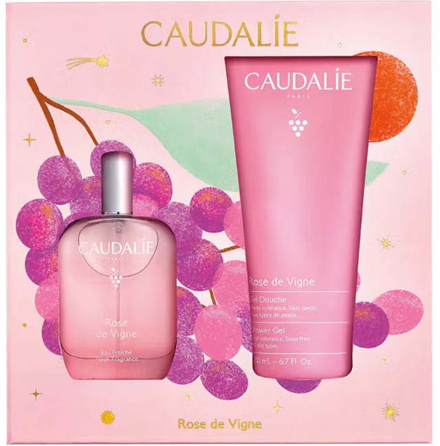 Caudalie Set Rose Des Vignes Fresh Fragrance Γυναικείο Άρωμα 50ml & Rose Des Vignes Shower Gel Αφρόλουτρο 200ml