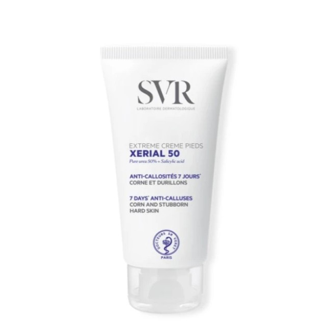 SVR Xerial 50 Extreme Feet Creme Κρέμα Ποδιών με Ουρία για Αντιμετώπιση των Κάλων & των Ρόζων 50ml