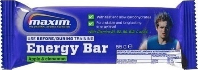 MAXIM Energy Bar with Apple & Cinnamon 55gr