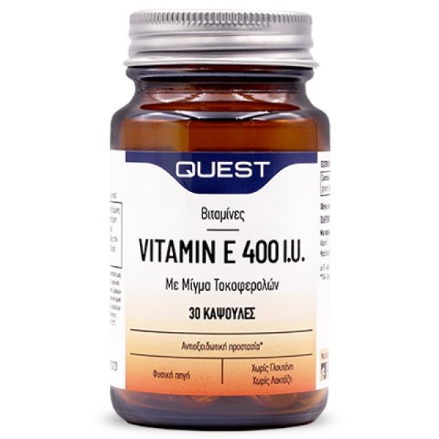 Quest Vitamin E 400IU Mixed Tocopherols 60Caps