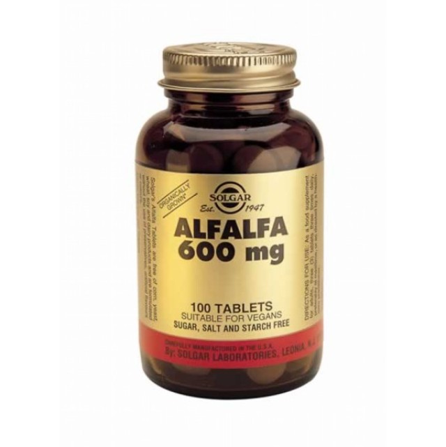 SOLGAR ALFALFA 600MG 100TAB