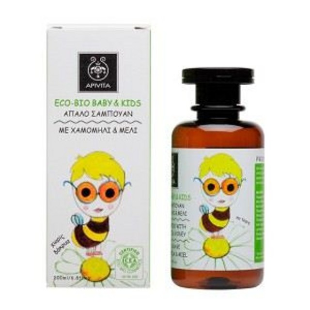 APIVITA ECO BIO BABY KIDS ΑΠΑΛΟ ΣΑΜΠΟΥΑΝ ΜΕ ΧΑΜΟΜΗΛΙ & ΜΕΛΙ 200ML