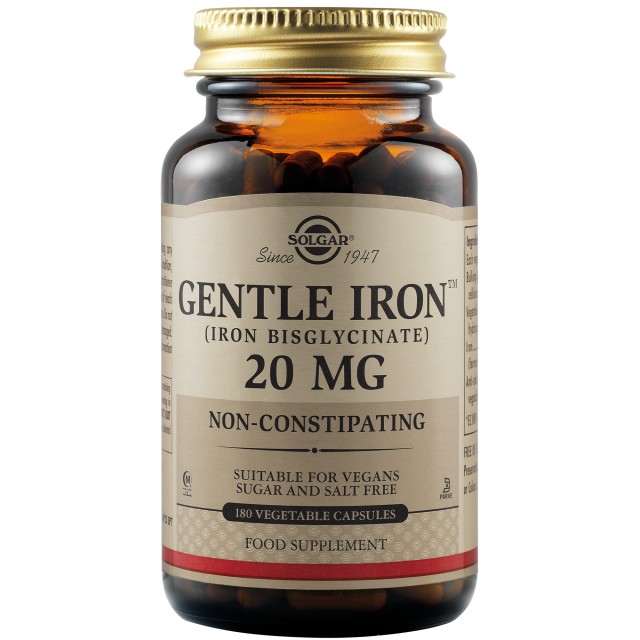 SOLGAR GENTLE IRON 20MG 180VCAP