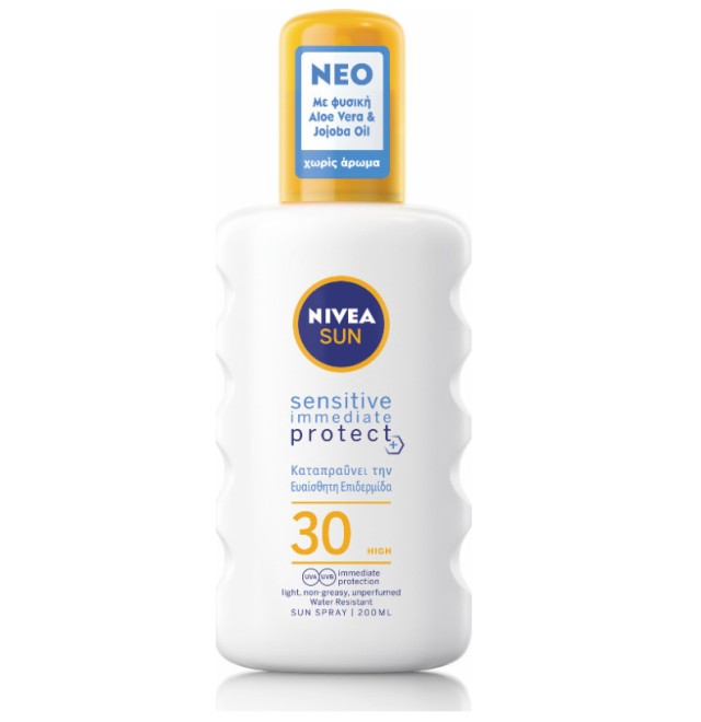 NIVEA SUN Adults Sensitive Spray SPF30, 200ml