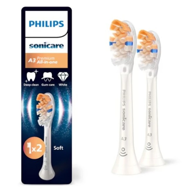Philips Sonicare A3 Premium All-in-one Ανταλλακτικά Soft HX9092/87 2τμχ